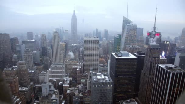 New York aus dem Rockefeller Center. — Stockvideo