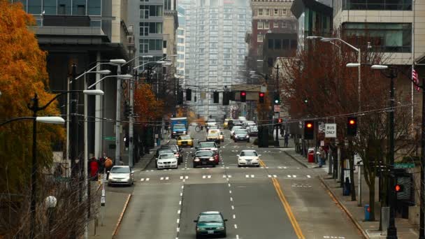 James Street y la intersección de la 5ª Avenida . — Vídeos de Stock