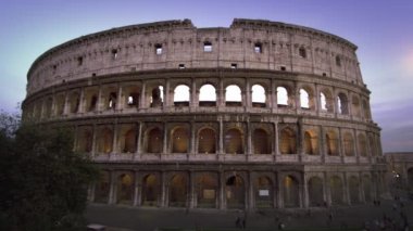 Colosseum and Constantine's Arch at dusk