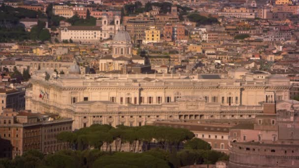 Palace of Justice and Castel Sant'Angelo — Stock video