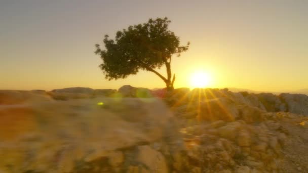 Mount Arbel Celile Denizi yakınlarında. — Stok video