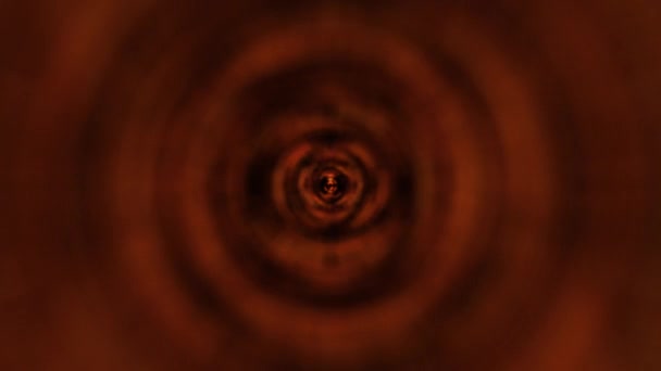 Cercle ondulant dans l'eau colorée .