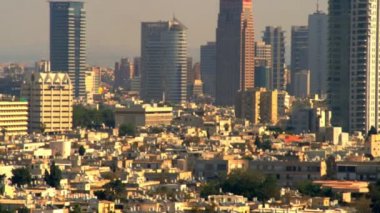 panoramik Tel Aviv cityscape