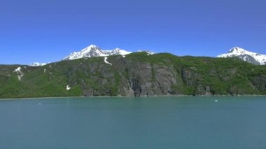 dağlar yanında Glacier Bay Milli Parkı