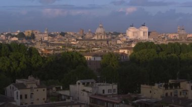 Roma, Tiber ve anıtlar yavaş pan