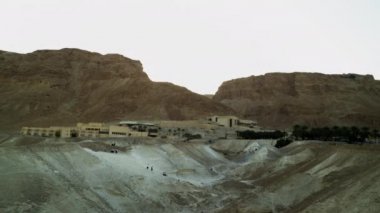 İsrail'de telif ücretsiz stok Video görüntüleri panorama Masada alanının vurdu