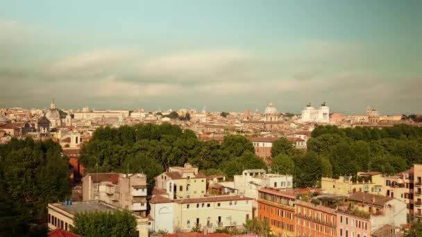 Roma Skyline hızlandırılmış. — Stok video
