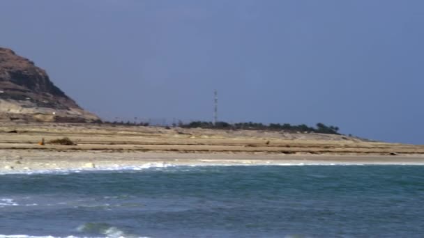 Montagne e la riva del Mar Morto in Israele — Video Stock