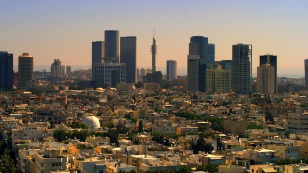 Paisaje de Tel Aviv en Israel — Vídeos de Stock