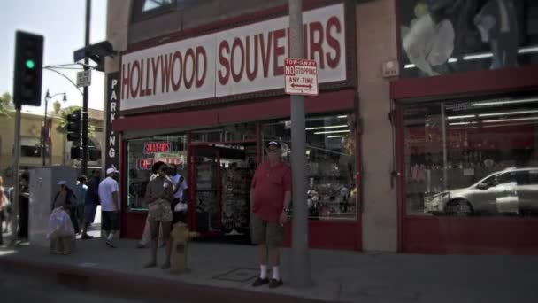 Hollywood Blvd. en California — Vídeos de Stock