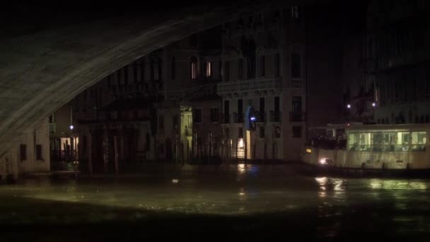 大运河上的水上出租车和摩托艇 — 图库视频影像