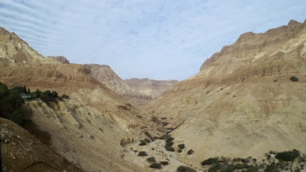 Valle de la montaña del desierto en Israel — Vídeo de stock