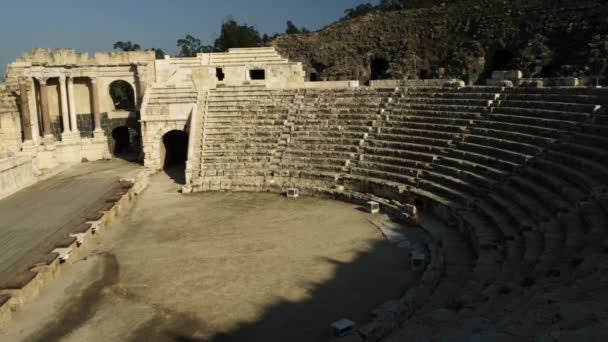 Teatro en Beit She 'an en Israel — Vídeo de stock