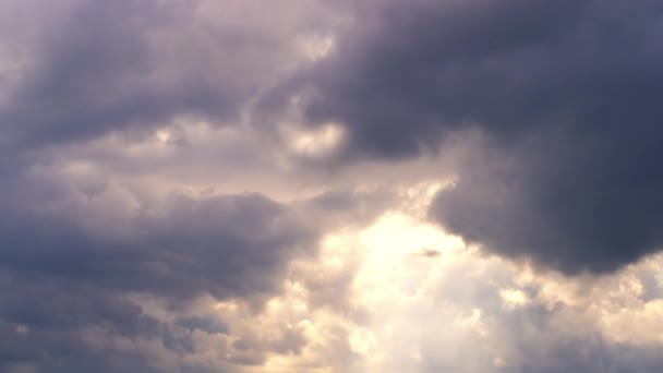 Sun rays illuminating a valley in Israel — Stock Video