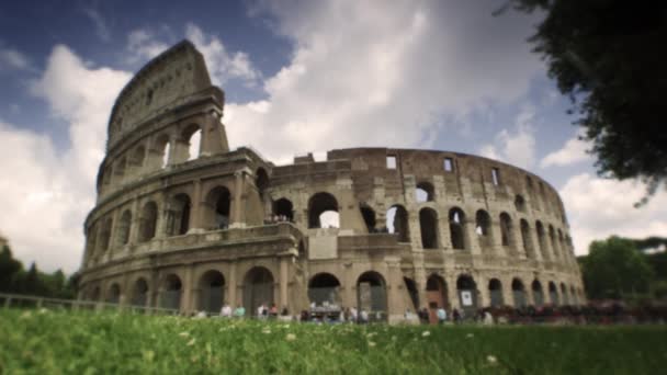 O Coliseu em Roma Itália a partir do oeste — Vídeo de Stock