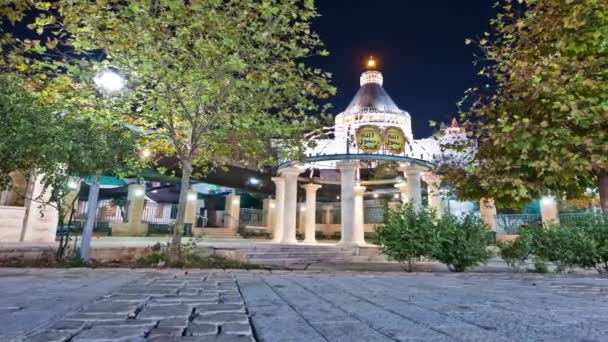 Décalage horaire de la basilique de l'Annonciation à Nazareth, Israël — Video