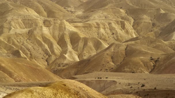 Paisaje montañoso del desierto en Israel — Vídeo de stock