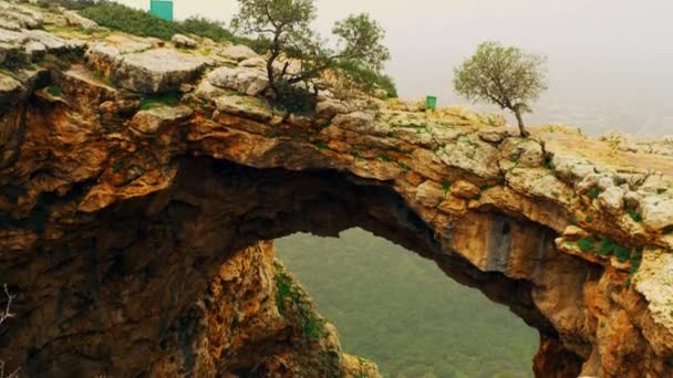 Adamit Park Cave arch — Stock Video