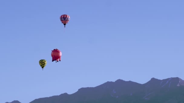 Повітряні кулі в штаті Юта — стокове відео