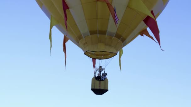 Hete luchtballon in Utah — Stockvideo