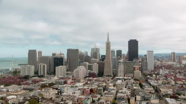 TimeLapse a San Fransico utca-és városrészlet — Stock videók