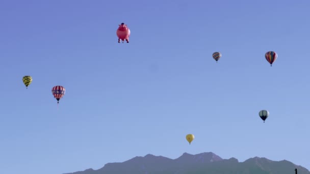 Hőlégballonok Utah — Stock videók