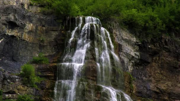 ユタ州プロボにブライダル ベール滝. — ストック動画