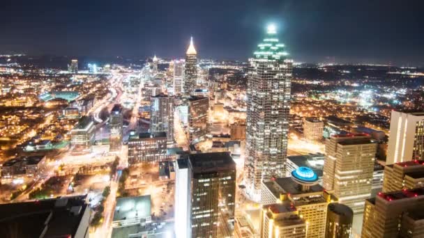 Vista de Timelapse sobre Atlanta — Vídeo de stock