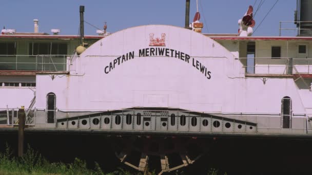 Gemi Kaptan Meriwether Lewis. — Stok video