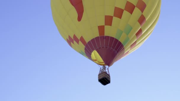 Heißluftballons in utah — Stockvideo