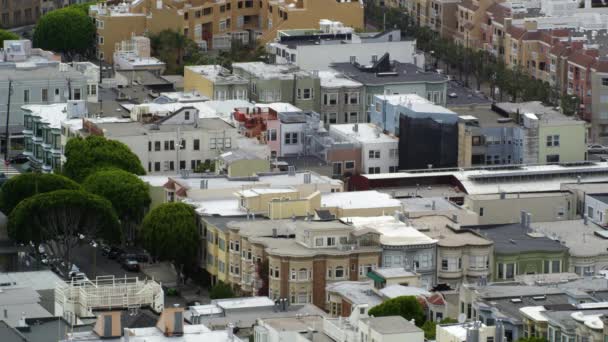 Barrios de ciudad en San Francisco — Vídeos de Stock