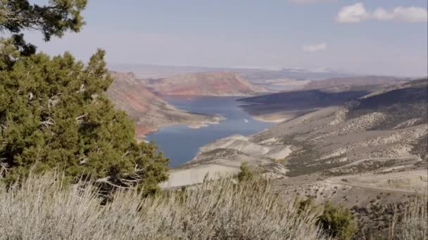 Vlammende Gorge van Red Canyon — Stockvideo