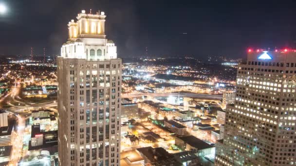 Timelapse uitzicht over Atlanta — Stockvideo