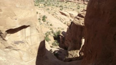 Moab yakınındaki kum taşı katmanları