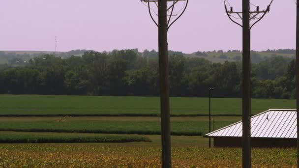 Paisagem perto de Auburn Nebraska . — Vídeo de Stock