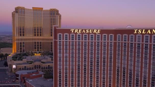 Las Vegas siluetinin gündoğumu — Stok video