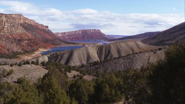 Paisagem de Flaming Gorge em Utah . — Vídeo de Stock