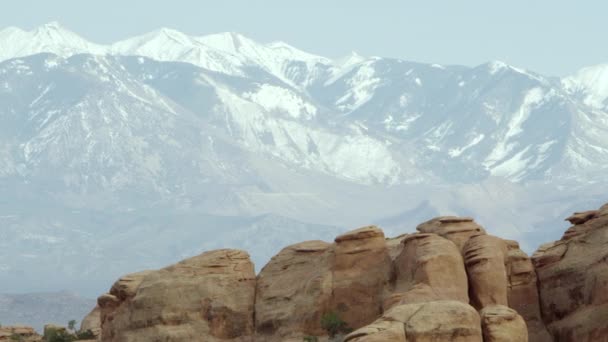 Les couches de grès près de Moab — Video