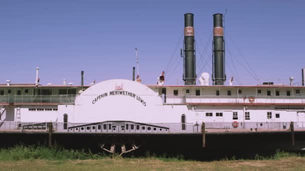 Vista panoramica della nave Capitano Meriwether Lewis . — Video Stock