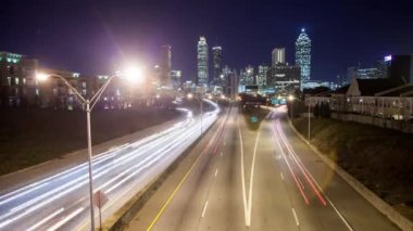 Atlanta trafikte görünümünü Timelapse