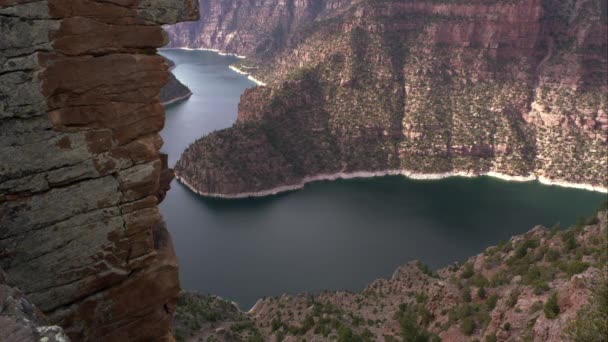 Flaming Gorge from Red Canyon — Stock Video