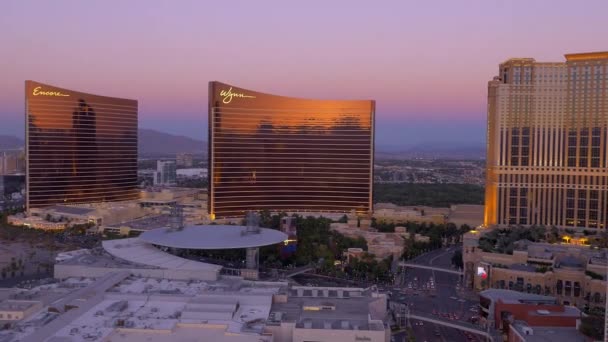 Skyline de Las Vegas al amanecer — Vídeos de Stock