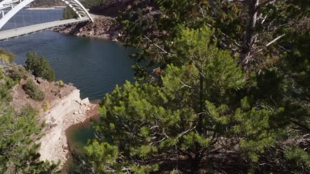 A lángoló Gorge Utah kosár-patak híd. — Stock videók