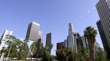 Los Angeles'ta gökdelenlerin Pan.