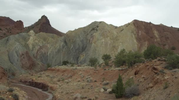 Vrstvy pískovce poblíž Moab — Stock video