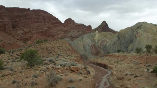 The sandstone layers near Moab — Stock Video