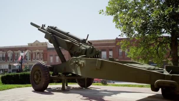 Vista panorámica del artillero viejo . — Vídeos de Stock