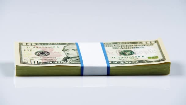 Tablo üzerinde Amerikan para birimi — Stok video
