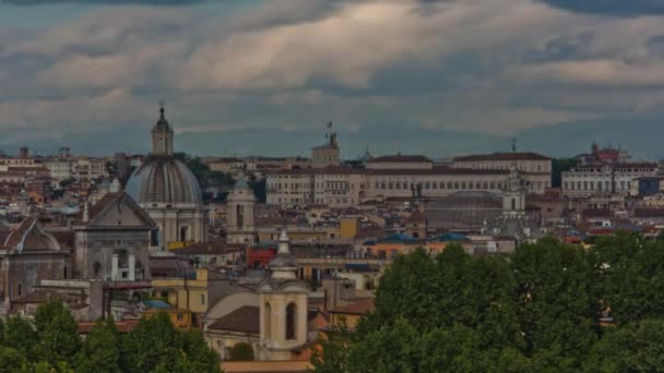 Tempo-lapso da paisagem urbana romana . — Vídeo de Stock