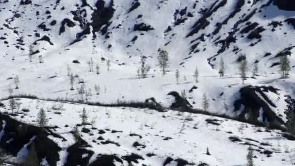 Montagne enneigée en Alaska . — Video